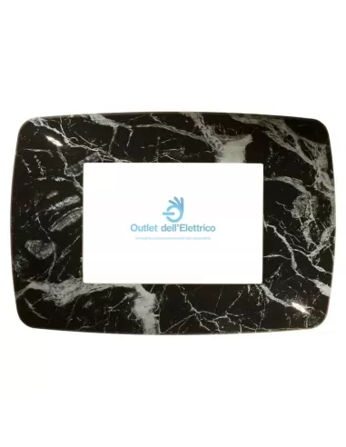 Feb Electric 3203/MN Brio 3m Black Marble Plate